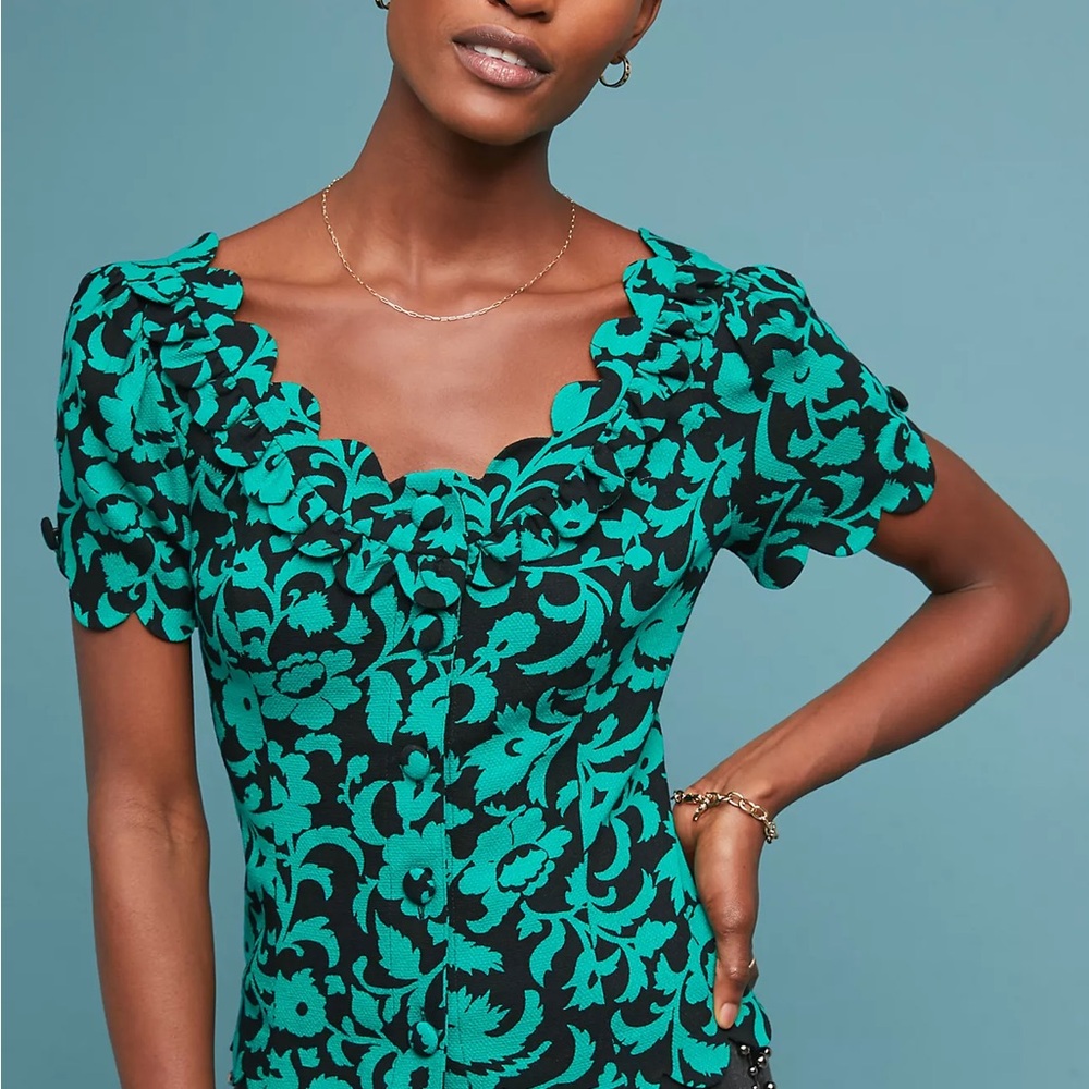 Maeve by Anthropologie Aseey blouse.